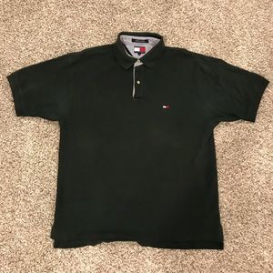 Vintage Tommy Hilfiger Green Small Flag Polo Shirt